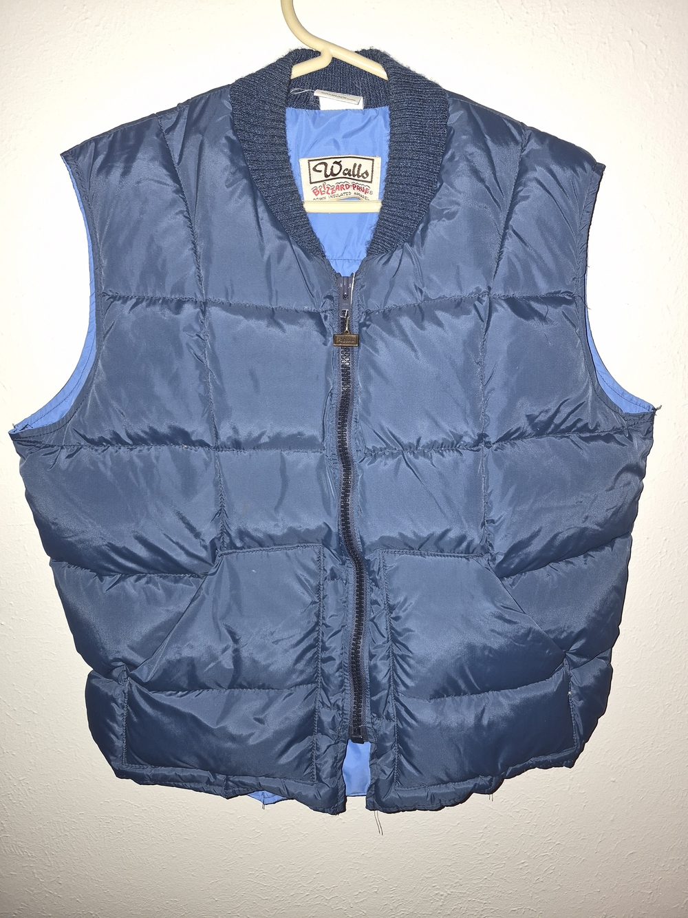 Walls Navy and Light Blue Quilted Jacket
